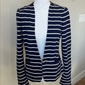 🔥🔥♥️Banana Republic Striped Blazer in Navy and White